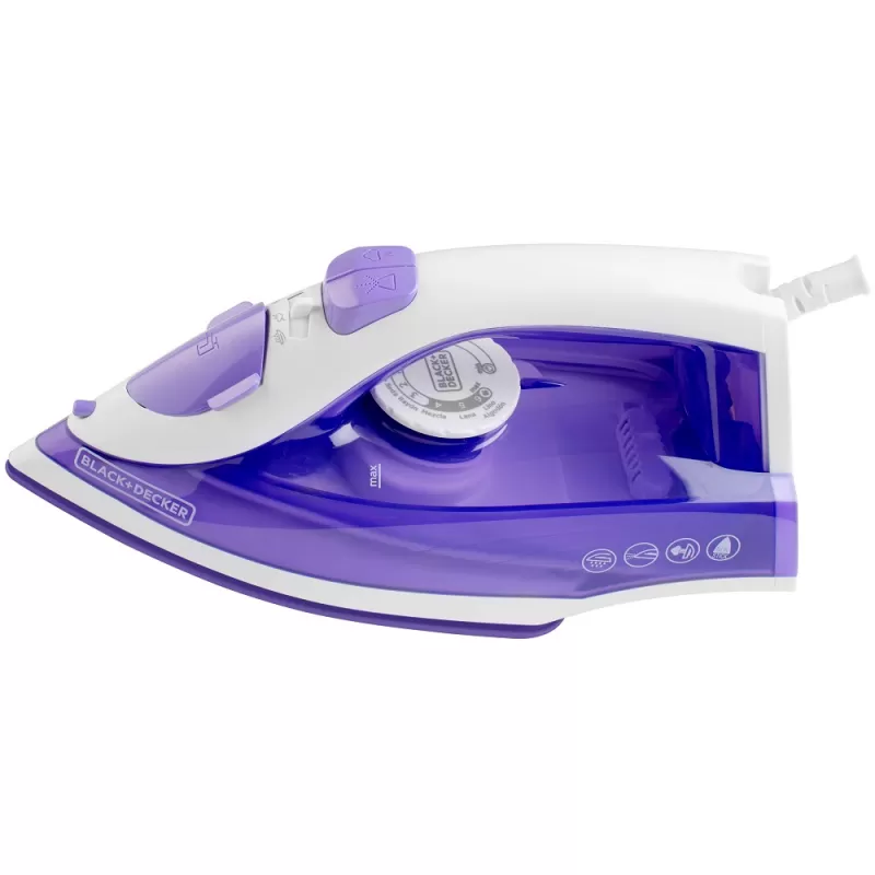 Plancha a Vapor Black+Decker TrueGlide Colors IRBD204-CL 240V 1500W - White/Purple