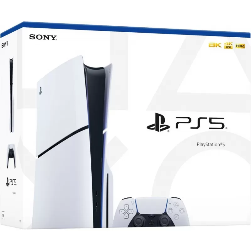 Consola Sony PlayStation 5 Slim CFI-2000A01 Disk 1TB SSD | 2 Controles DualSense - Black/White (Japonés)
