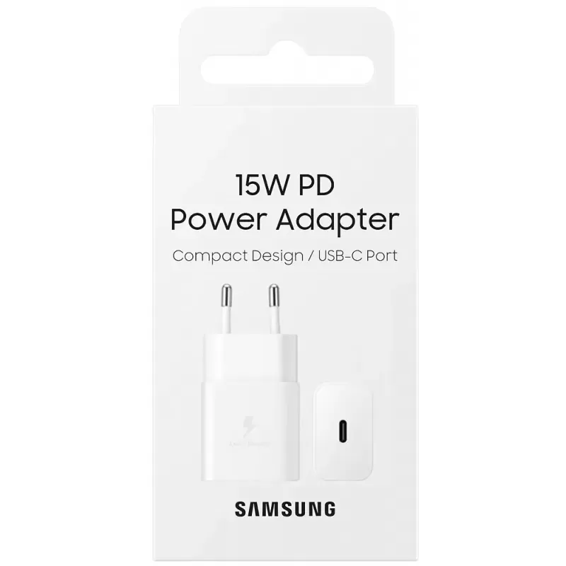 Adaptador de Corriente Samsung USB-C 15W EP-T1510N...