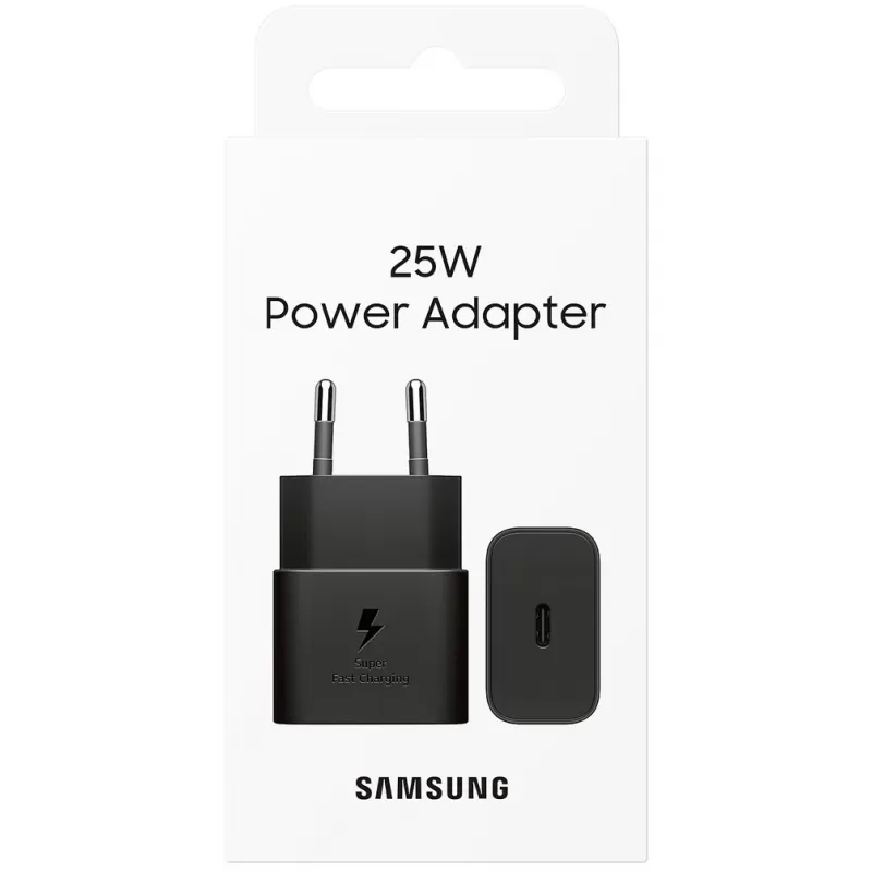 Adaptador de Corriente Samsung USB-C 25W EP-T2510NBEGWW - Black