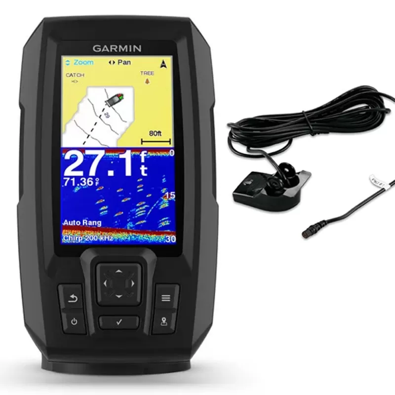 Sondar para Pesca Garmin STRIKER Plus 4 con GPS 010-01870-01 + Transductor de doble haz