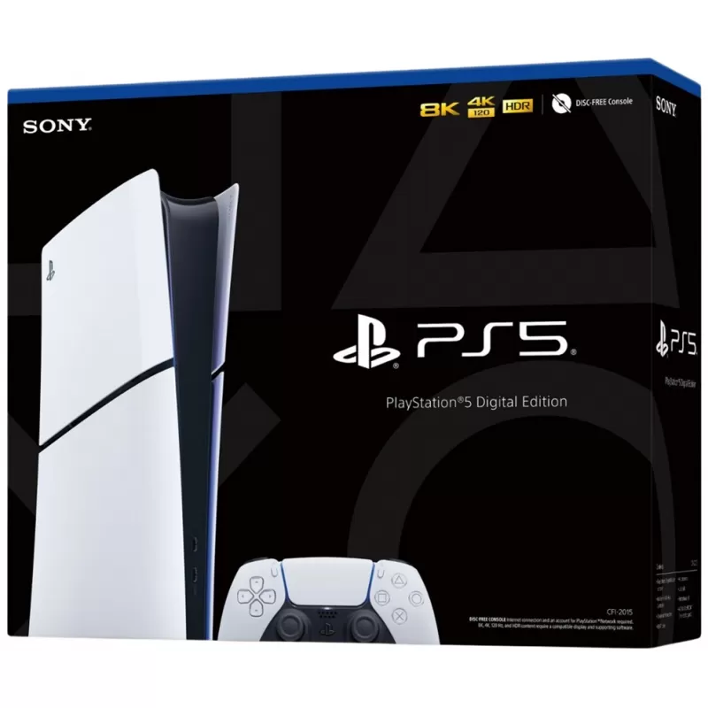 Consola Sony PlayStation 5 Slim CFI-2000B01 Digital 1TB SSD - Black/White (Japonés)