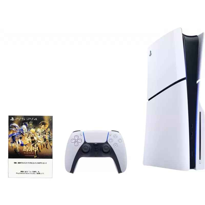 Consola Sony PlayStation 5 Slim CFIJ-10024 Disk 1TB SSD Genshin Bundle - Black/White (Japonés)