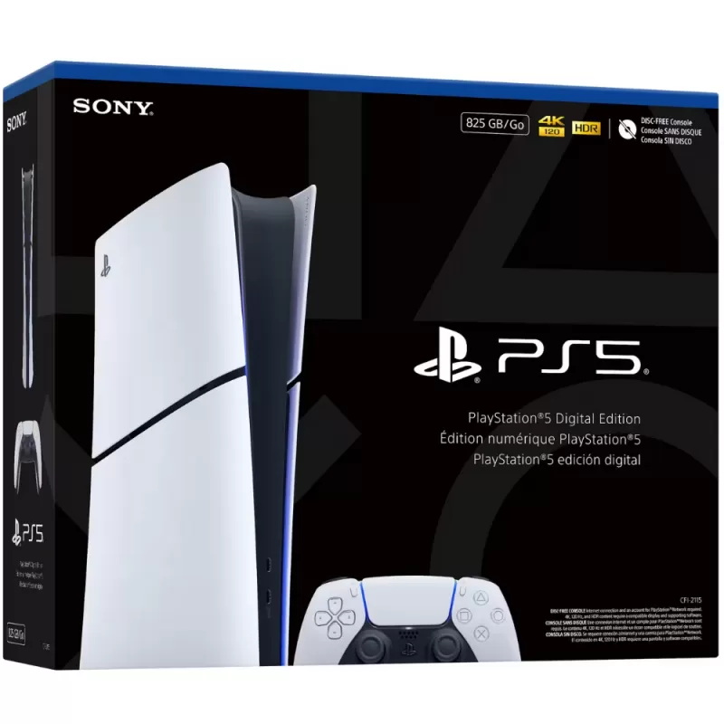 Consola Sony PlayStation 5 Slim Digital CFI-2115 825GB SSD - White/Black