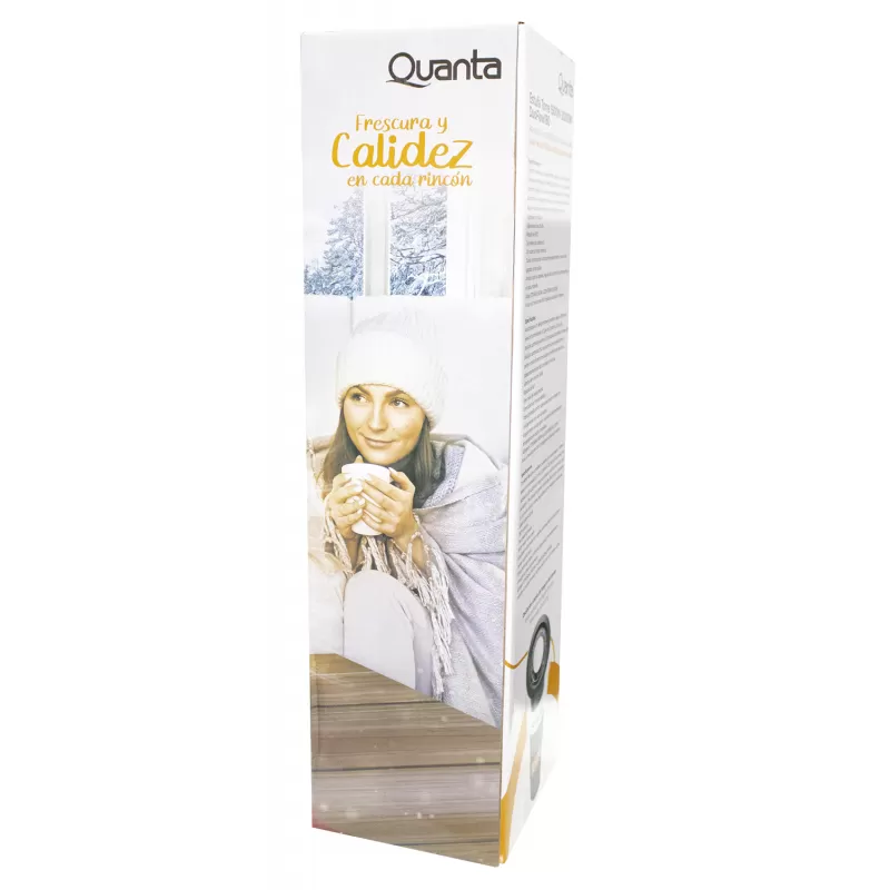 Estufa Torre Eléctrica Quanta DuoFlow180 QTED180 2000W 220V - White