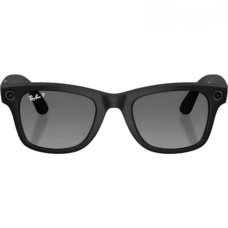 Lentes de Sol Smart Ray-Ban Meta Wayfarer (Gen 2) RW4012 - Matte Black/Polar Gradient Graphite (Sin Lacre)