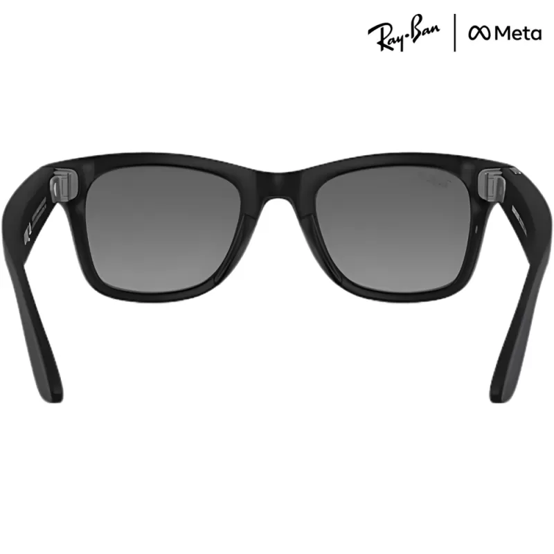 Lente de Sol Smart Ray-Ban Meta Wayfarer (Gen 2) RW4012 - Matte Black/Transitions Grey