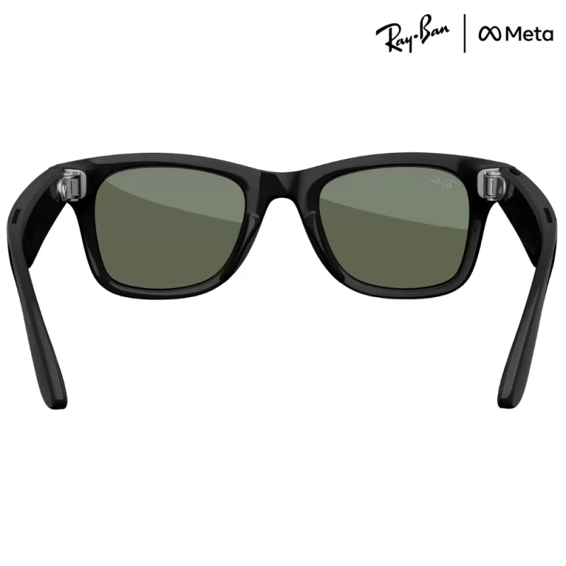 Lente de Sol Smart Ray-Ban Meta Wayfarer RW4006 - Shiny Black/G-15 Green