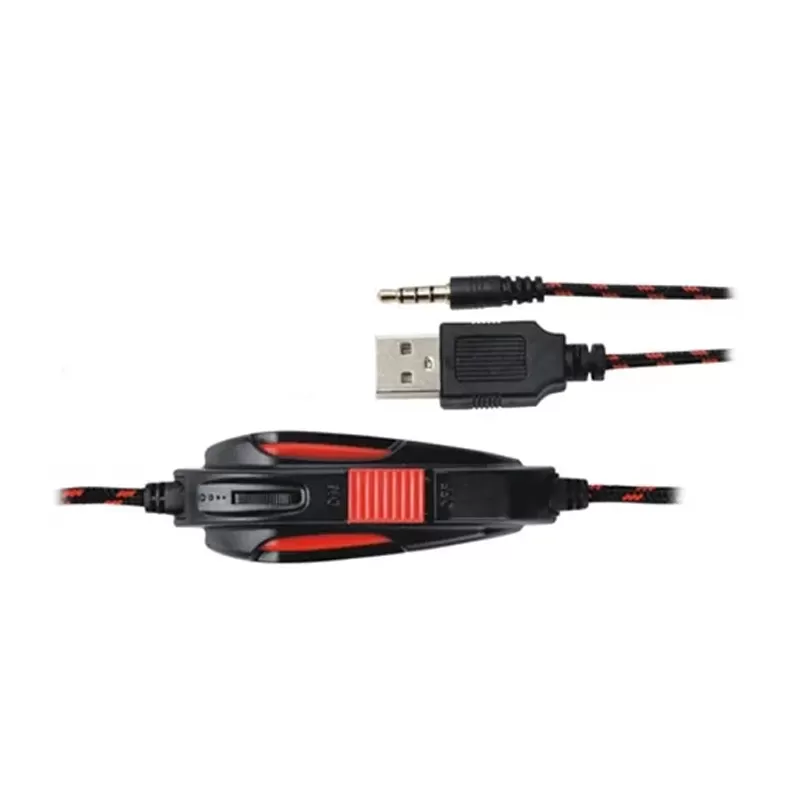 Auricular Gaming Satellite AE-361R - Black/Red