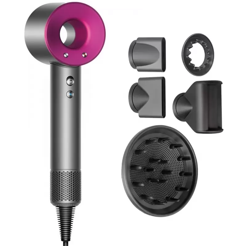 Secador de Cabello Super Hair Dryer 03002 1600W 110V - Pink/Gray