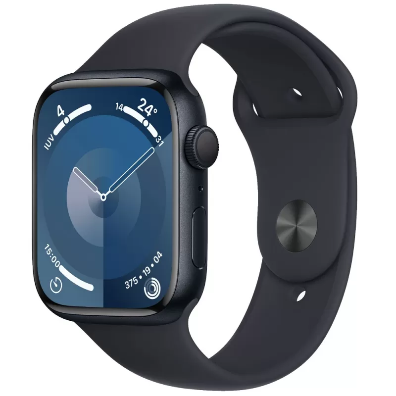 Apple Watch Series 9 MR9A3LW/A 45mm GPS - Midnight Aluminum/Sport Band