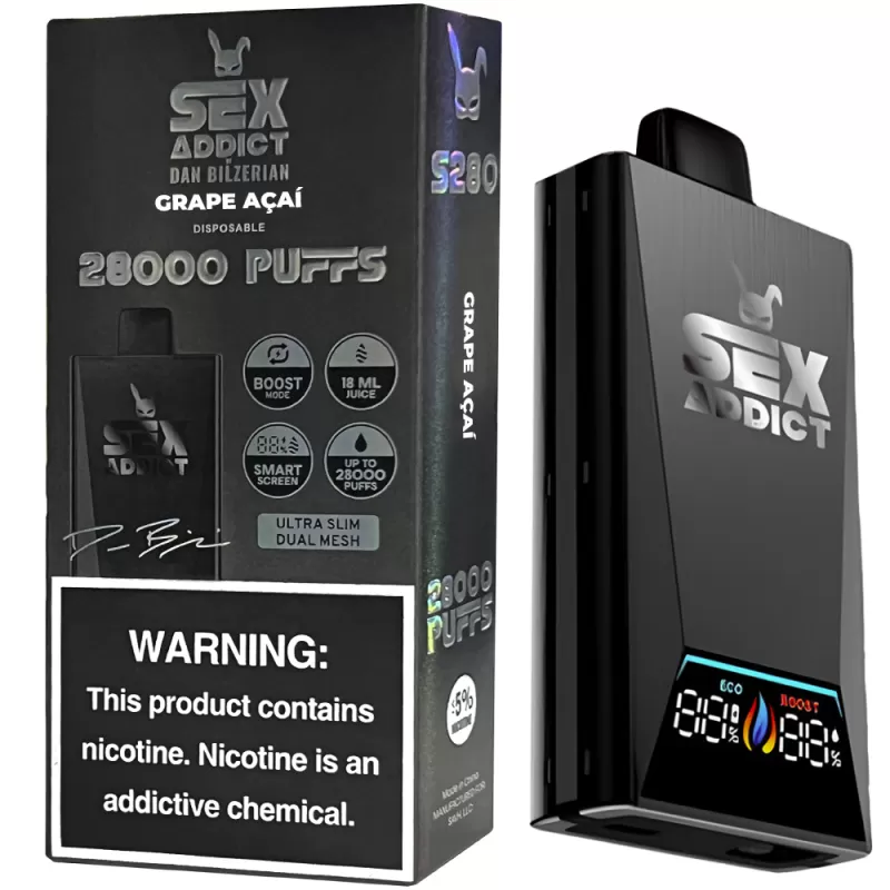 dan bilzerian vapes Vaper Descartable Sex Addict By Dan Bilzerian S280 5% Nicotina 28000 Puffs