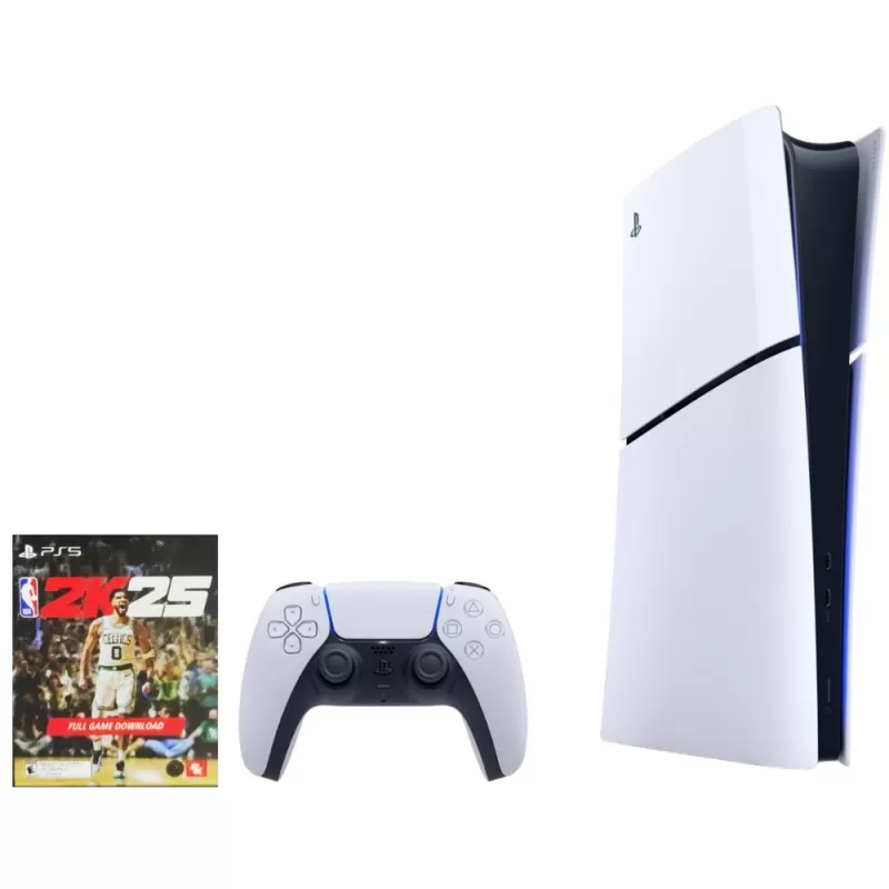 Consola Sony PlayStation 5 Slim CFI-2015 Digital 1TB SSD NBA 2K25 - Black/White