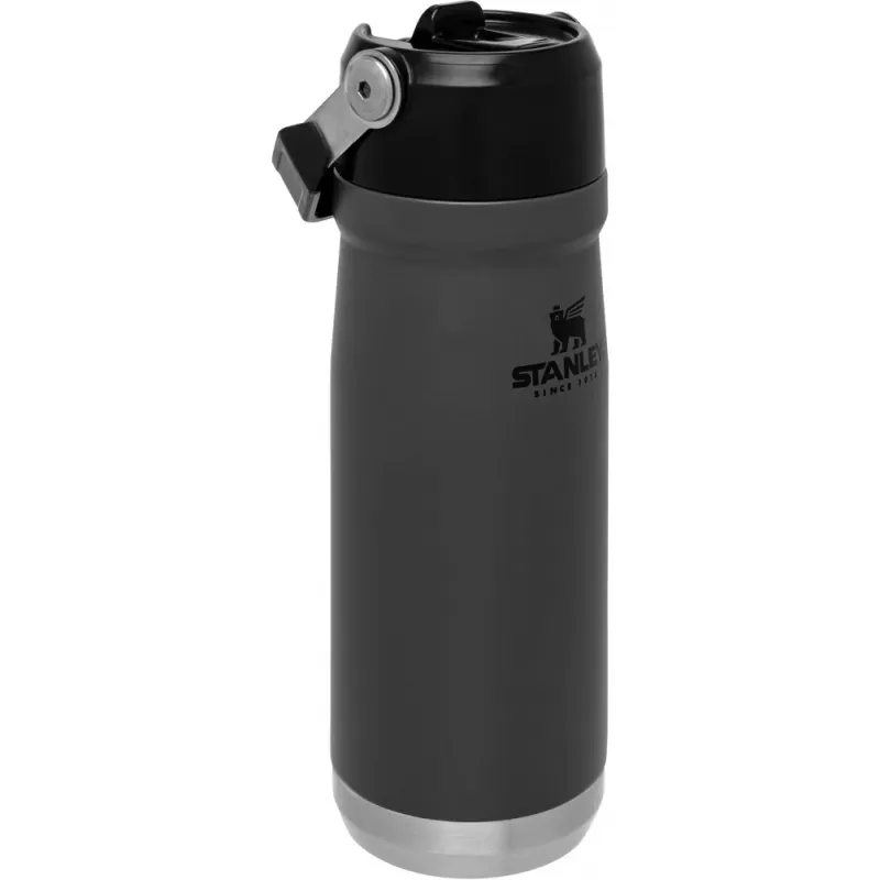 Termo Stanley Classic The IceFlow Flip Straw Water Bottle 650ml - Charcoal (70-23622-001)