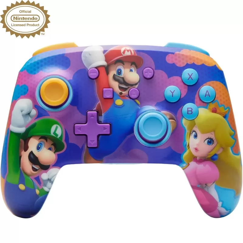 Control Wireless PowerA Nintendo Switch - Super Mario Color Splash Heroes (PWA-A-09111)