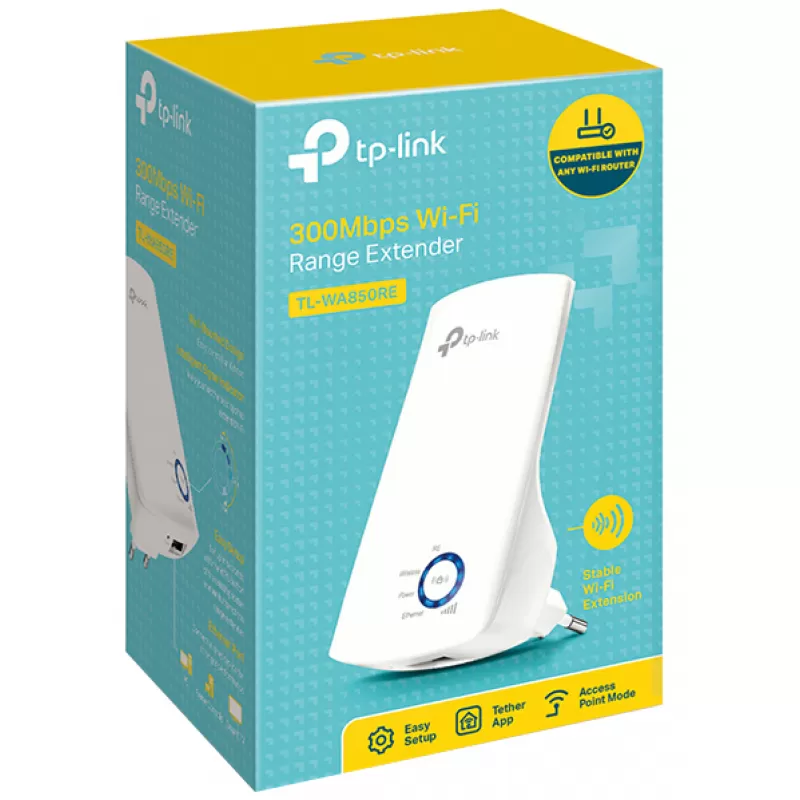 Repetidor Wi-Fi TP-Link TL-WA850RE 300Mbps - White