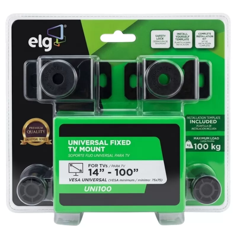 Soporte para TV Elg UNI100 14" hasta 100" 100Kg - Fijo