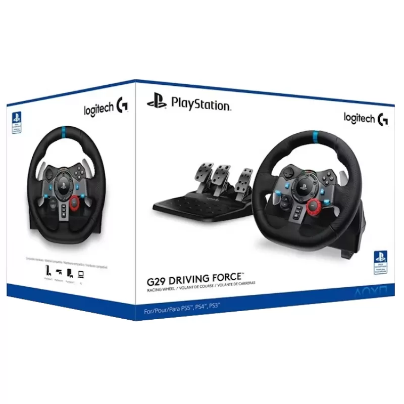 Volante + Pedales Logitech G29 Driving Force PS3/PS4/PS5/PC - Black