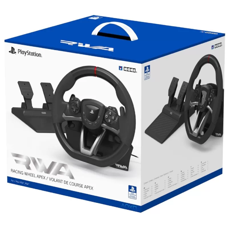 Volante + Pedal Hori RWA Apex SPF-004U PS4/PS5/PC - Black