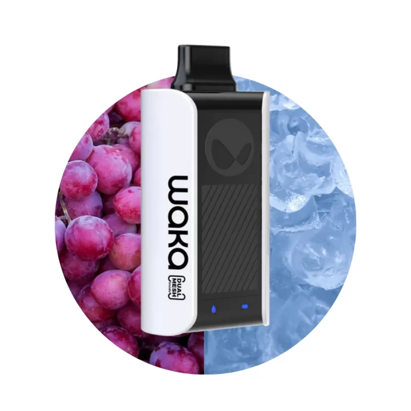 Vaper Descartable WAKA soPro PA10000 3% Nicotina 10000 Puffs - Grape Ice