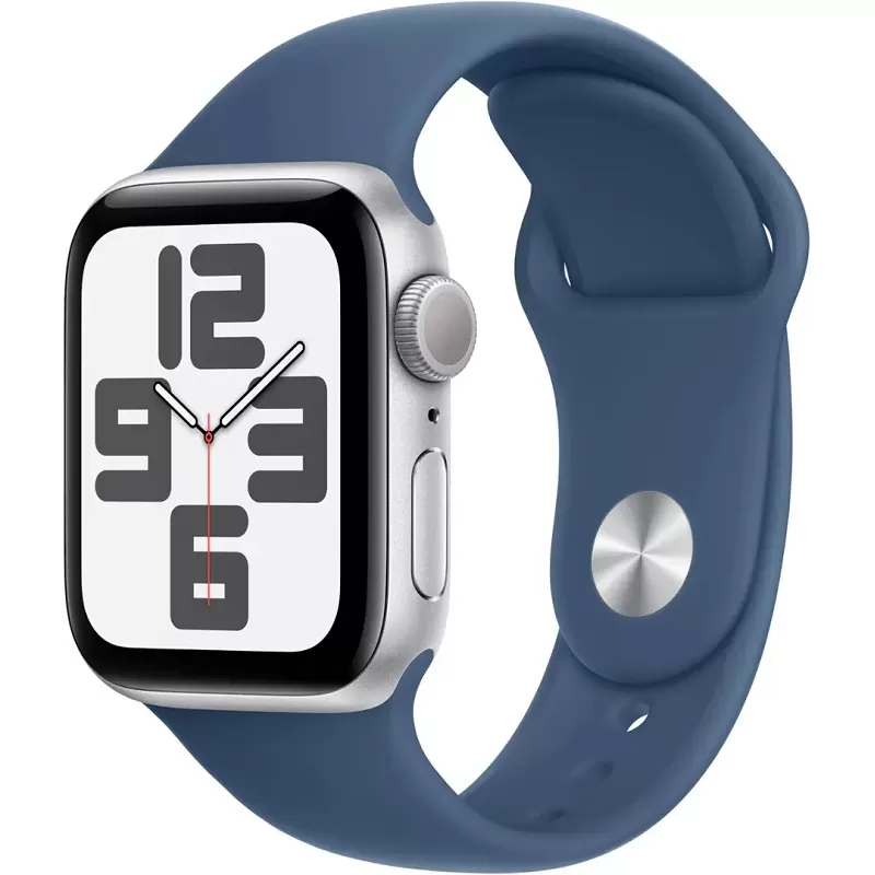 Apple Watch SE 2nd Generation MXED3LL/A 40mm GPS (2024) - Silver Aluminium/Denim Sport Band