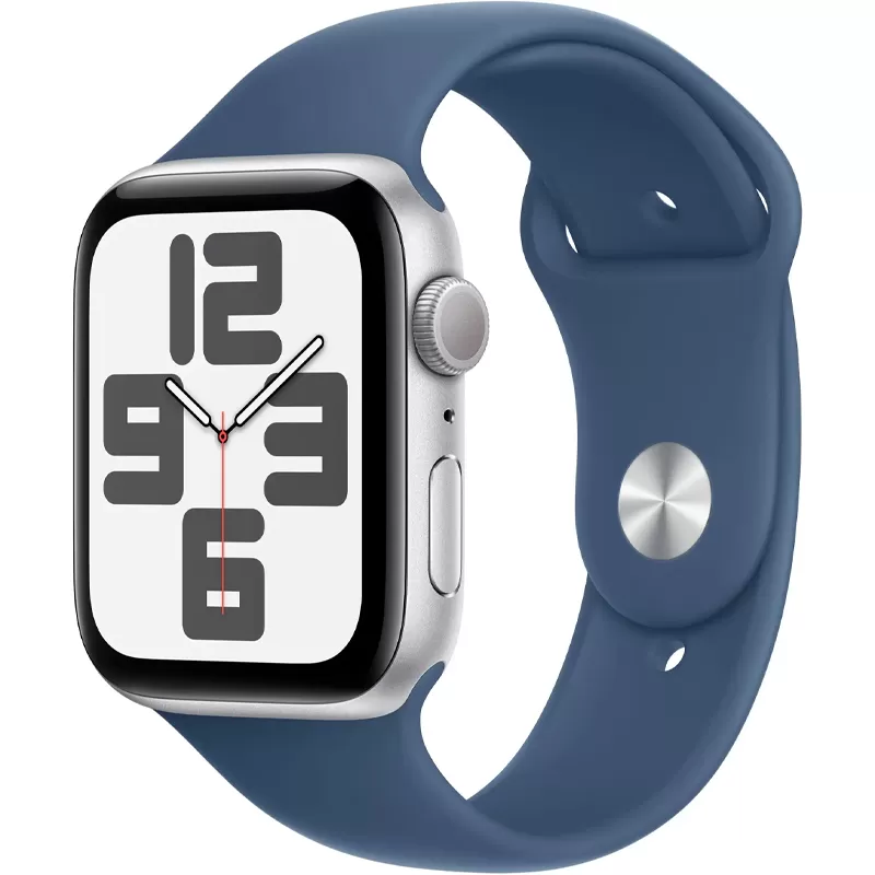 Apple Watch SE 2nd Generation MXER3LL/A 44mm GPS (2024) - Silver Aluminium/Denim Sport Band