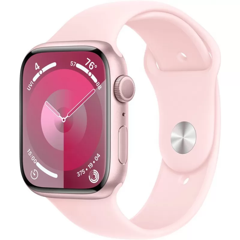 Apple Watch Series 9 MR9G3LL/A 45mm GPS - Pink Aluminum/Light Pink Sport Band