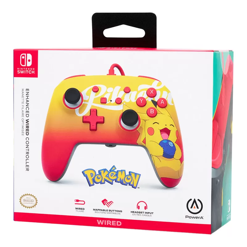 Control PowerA Nintendo Switch - Oran Berry Pikachu (PWA-A-06221)