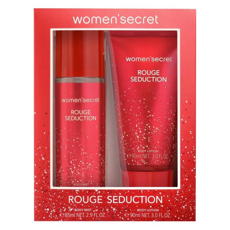 Kit Women'Secret Rouge Seduction Body Mist 85mL + Body Lotion 90mL - Femenino