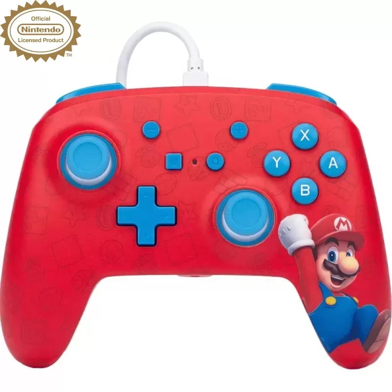 Control Nintendo Switch PowerA Enhanced Wired - Woo-Hoo! Mario (PWA-A-02581)