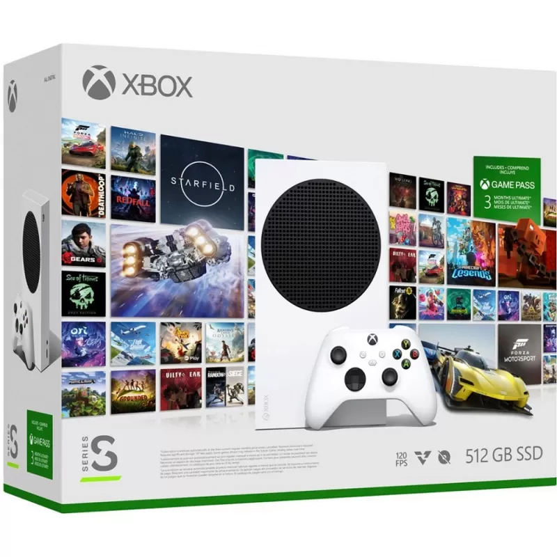 Consola Microsoft Xbox Series S Digital 1883 512GB SSD Robot White + Gamepass 3 Meses