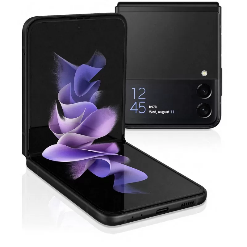 Smartphone Samsung Galaxy Z Flip3 F711B SS 5G 6.7" 8/128GB - Phantom Black (Homologado)