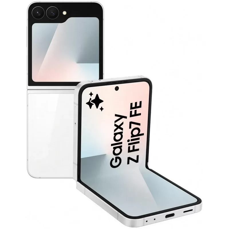 Smartphone Samsung Galaxy Z Flip7 FE SM-F761B SS 5G 6.7" 8/256GB - White