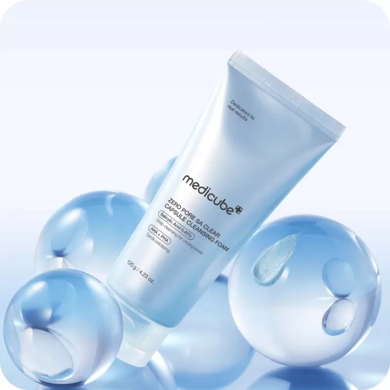 Limpiador Facial Medicube Zero Pore Sa Clear Capsule Cleansing Foam - 120g