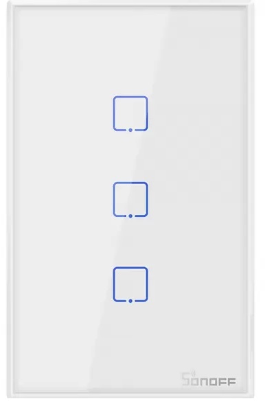 Interruptor de Pared Smart Sonoff T2US3C Wi-Fi 2V - White