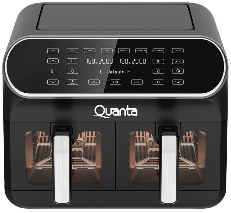 Freidora Eléctrica Quanta DueSupreme QTAFS80 8L 220V - Black