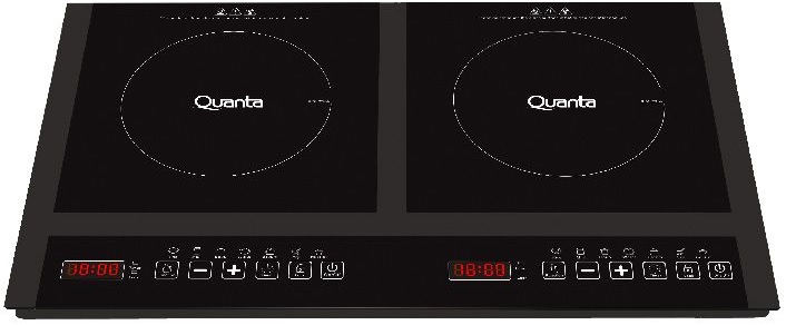 Cocina Eléctrica Quanta QTFGI270 2 Hornallas 220V - Black